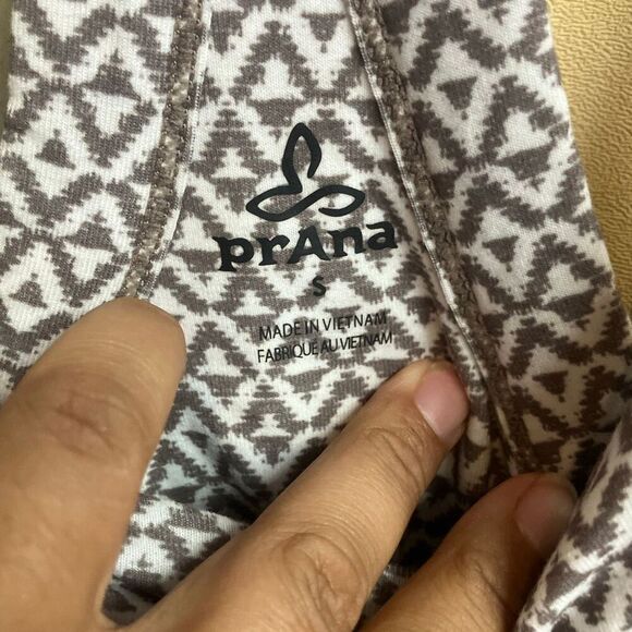 617. Prana geometic patterned athletic midi dress padded bra size small - Picture 6 of 6